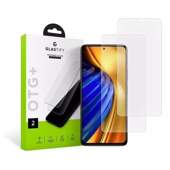 Szkło hartowane glastify otg+ 2-pack xiaomi poco f4 5g clear 4kom.pl