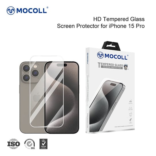 Szkło hartowane Mocoll 2,5D HD Clear transparentne do Apple iPhone 15Pro Inna marka