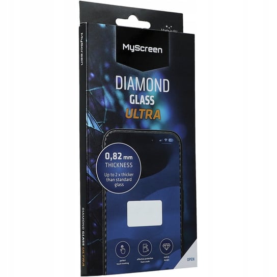 Szkło hartowane MyScreen Diamond Glass Ultra do iPhone 15 Pro, czarna ramka MyScreenProtector