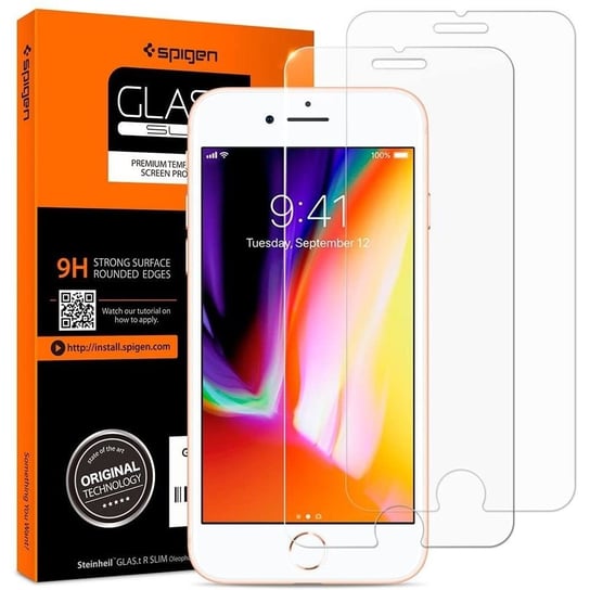 SZKŁO HARTOWANE na Apple, iPhonE 7, 8, SE 2020 SPIGEN GLAS TR SLIM 2-PACK Spigen