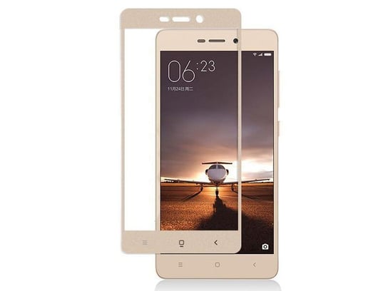 Szkło hartowane na cały ekran Xiaomi Redmi 3S/ 3 Pro złote 4kom.pl