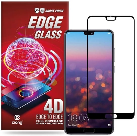 Szkło hartowane na Huawei P20 Pro CRONG Edge Glass 4D Full Glue Crong