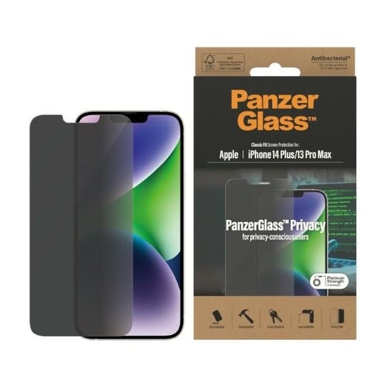 Szkło hartowane PanzerGlass Classic Fit Privacy do iPhone 14 Plus / iPhone 13 Pro Max P2769 PanzerGlass