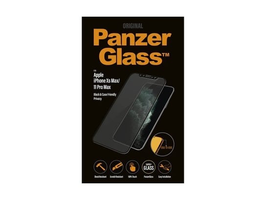 Szkło Hartowane Panzerglass Do Iphone Xs Max/11 Pro Max Prywatny Czarny Do Etui PanzerGlass