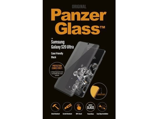 Szkło Hartowane Panzerglass Do Samsung Galaxy S20 Ultra Czarny PanzerGlass