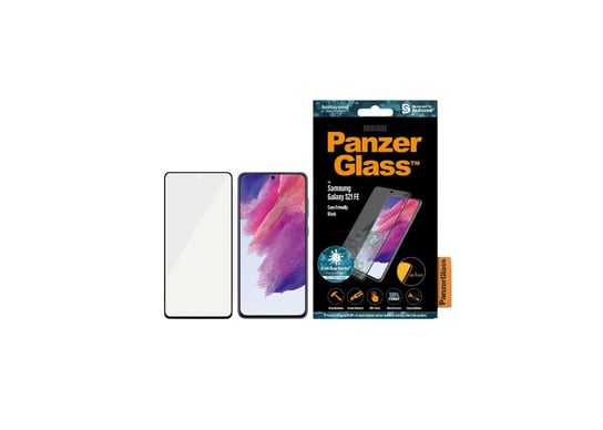 Szkło hartowane PanzerGlass PANZER7275 antybakteryjne, Samsung Galaxy S21, FE, czarne PanzerGlass