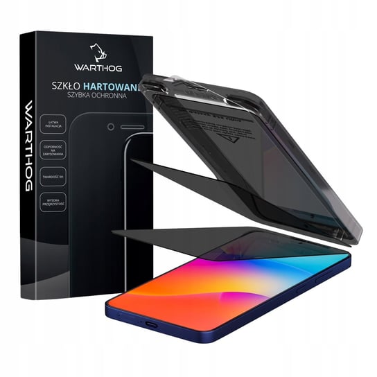Szkło hartowane prywatyzujące Warthog do Samsung Galaxy S24 Ultra EZFit 2sz Warthog