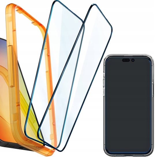 Szkło hartowane Spigen Glas tR Align Master do iPhone 14 Pro z zestawem aplikacyjnym 2-pack AGL05216 Spigen