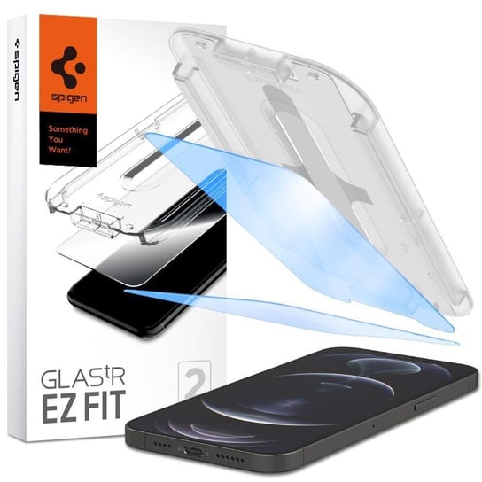 Szkło Hartowane Spigen Glas.Tr ”Ez Fit” 2-Pack Iphone 13 / 13 Pro Antiblue Spigen