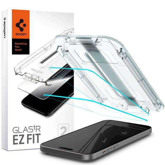 Szkło Hartowane Spigen Glas.Tr ”Ez Fit” 2-Pack Iphone 15 Clear Spigen