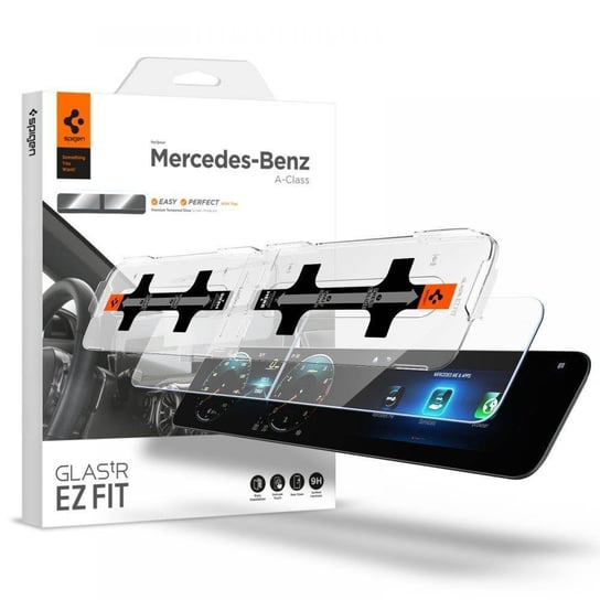 SZKŁO HARTOWANE SPIGEN GLAS.TR ”EZ FIT” SET MERCEDES A-CLASS 2020 / 2021 Spigen