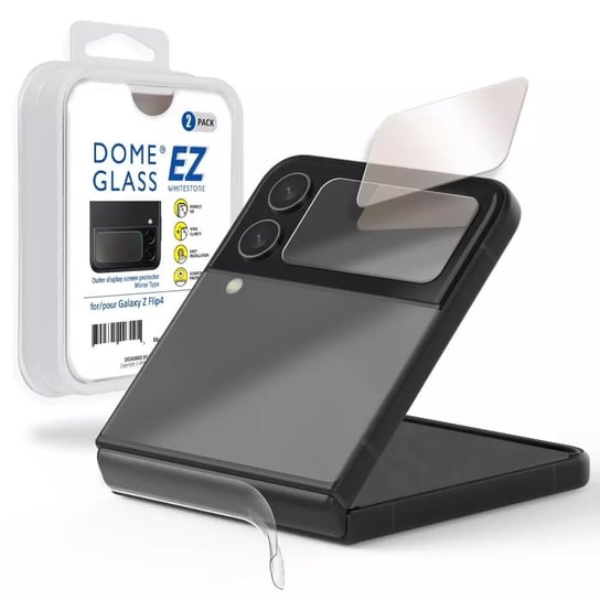 Szkło hartowane Whitestone EZ Glass 2-pack do Samsung Galaxy Z Flip 4 4kom.pl