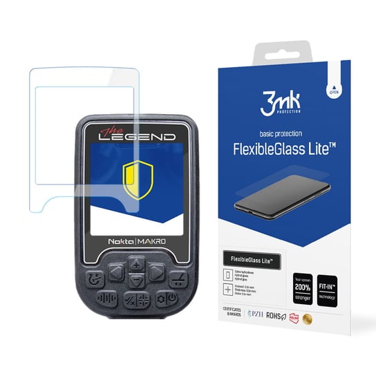 Szkło hybrydowe 3mk FlexibleGlass Lite na Nokta Makro The Legend (ramka) 3MK
