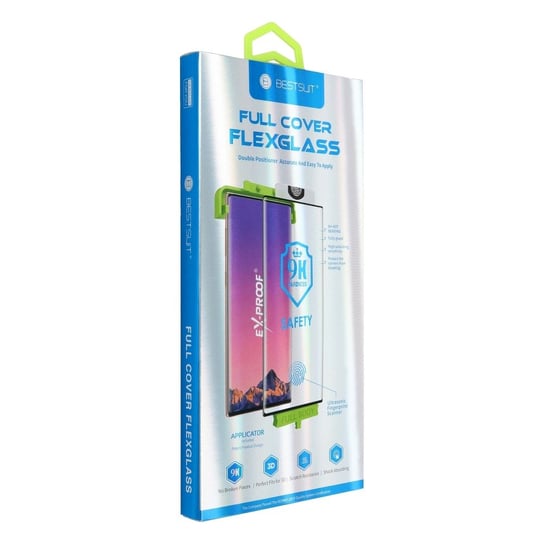 Szkło hybrydowe Bestsuit Flexible 5D Full Glue do Xiaomi Mi Note 10 Lite czarny (Hot Bending) Bestsuit