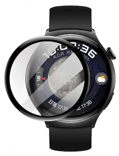 Szkło Hybrydowe FULL GLUE 5D do Huawei Watch 4 46mm czarny Bestphone