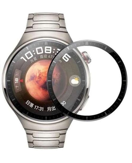 Szkło Hybrydowe FULL GLUE 5D do Huawei Watch 4 PRO 48mm czarny Bestphone