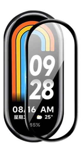 Szkło Hybrydowe FULL GLUE 5D do Xiaomi Mi Band 8 czarny Bestphone