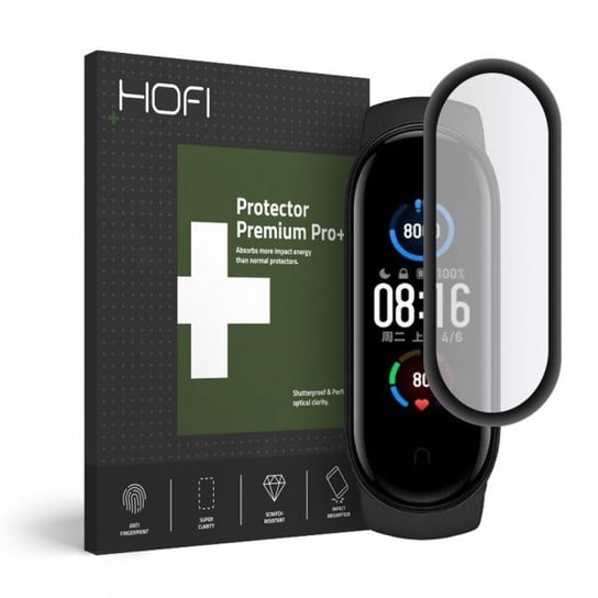 Szkło hybrydowe HOFI do Xiaomi Mi Band 5 Hybrid Glass, Black Hofi Glass