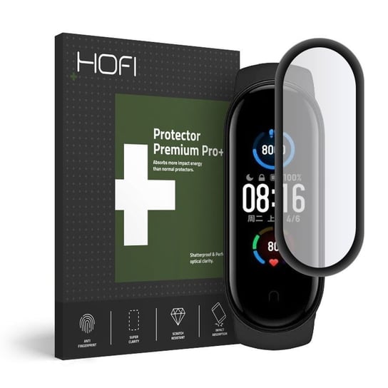 Szkło Hybrydowe Hofi Hybrid Glass do Xiaomi Mi Band 5 / 6 Black Hofi Glass