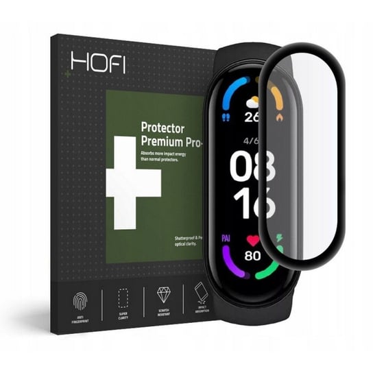 Szkło Hybrydowe Hofi Hybrid Glass Xiaomi Mi Smart Band 6 Black Hofi Glass