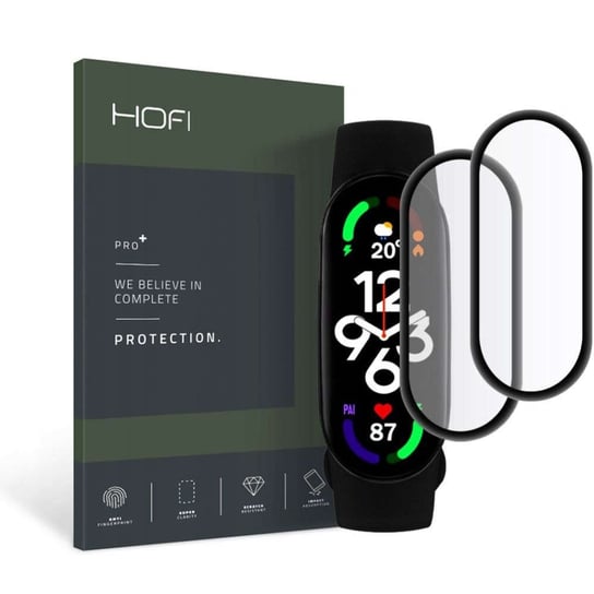 Szkło hybrydowe Hofi Hybrid Pro+ 2-pack do Xiaomi Mi Smart Band 7 Black 4kom.pl