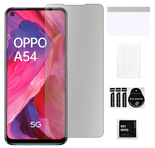 Szkło hybrydowe matowe do OPPO A54 5G / A74 5G ochrona na ekran szybka 9H MARTECH