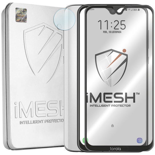 Szkło Imesh 5D Moto G7 G7 Plus Wyświetlacz +Aparat iMesh