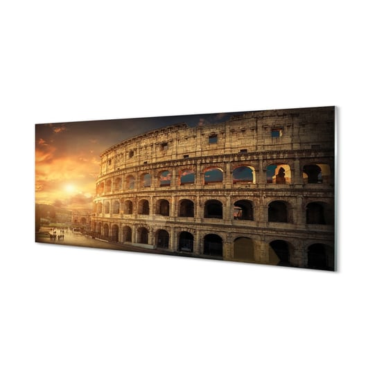 Szkło lacobel Rzym Koloseum zachód słońca 125x50 cm Tulup
