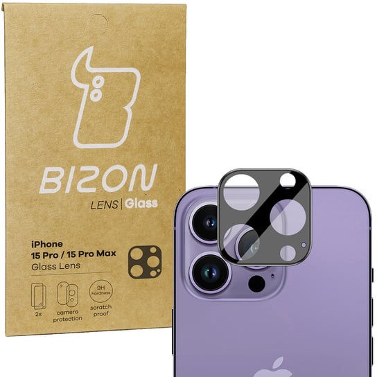 Szkło na aparat Bizon Glass Lens do iPhone 15 Pro / iPhone 15 Pro Max, 2 sztuki Bizon