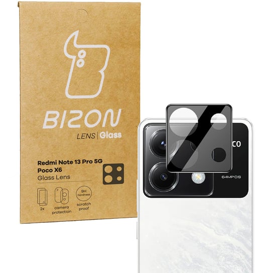 Szkło na aparat Bizon Glass Lens do Xiaomi Poco X6 / Redmi Note 13 Pro 5G, 2 sztuki Bizon
