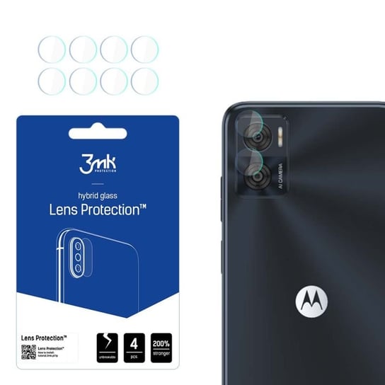 Szkło na obiektyw aparatu do Motorola Moto E22 - 3mk Lens Protection 3MK