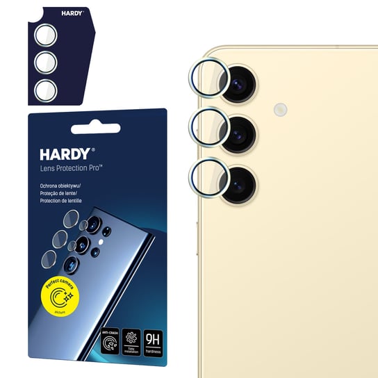 Szkło na obiektyw do Samsung Galaxy S24 - HARDY Lens Protection Pro Yellow 3MK