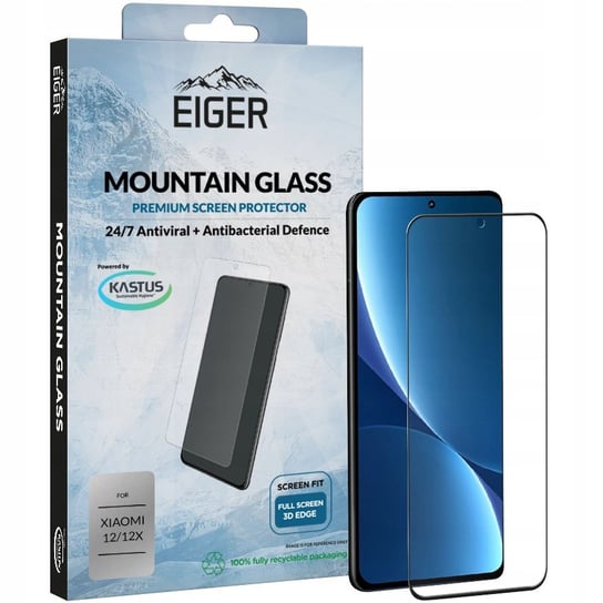 Szkło Ochronne Do Etui 9H Eiger Do Xiaomi 12 / 12X EIGER