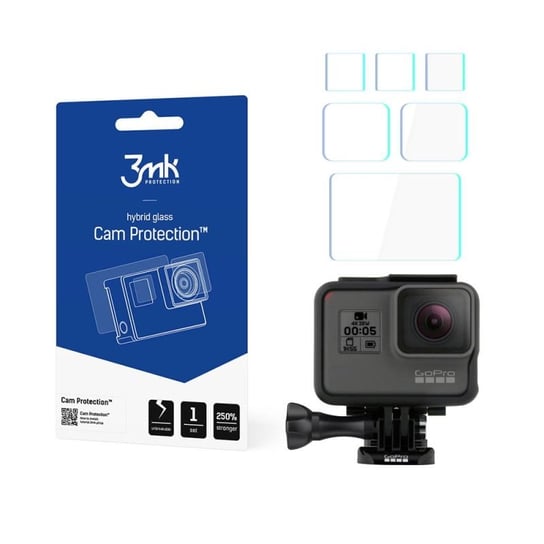 Szkło ochronne do GoPro HERO 5/6/7 Black  - 3mk Cam Protection 3MK