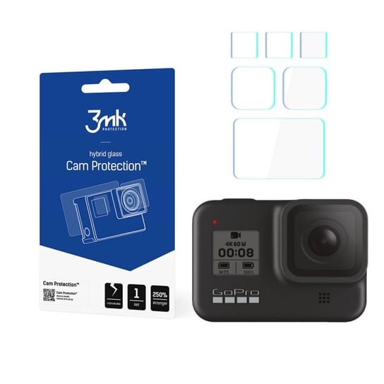 Szkło ochronne do GoPro HERO 8 Black  - 3mk Cam Protection 3MK
