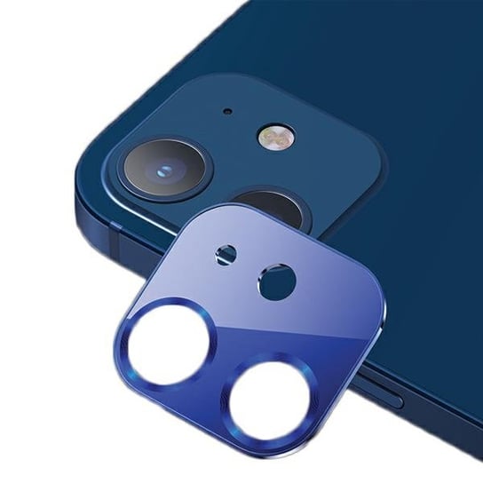 Szkło ochronne do soczewki aparatu USAMS Camera Lens Glass iPhone 12 metal niebieski/blue BH703JTT05 (US-BH703) USAMS
