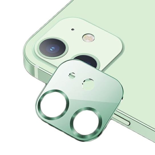 Szkło ochronne do soczewki aparatu USAMS Camera Lens Glass iPhone 12 metal zielony/green BH703JTT04 (US-BH703) USAMS