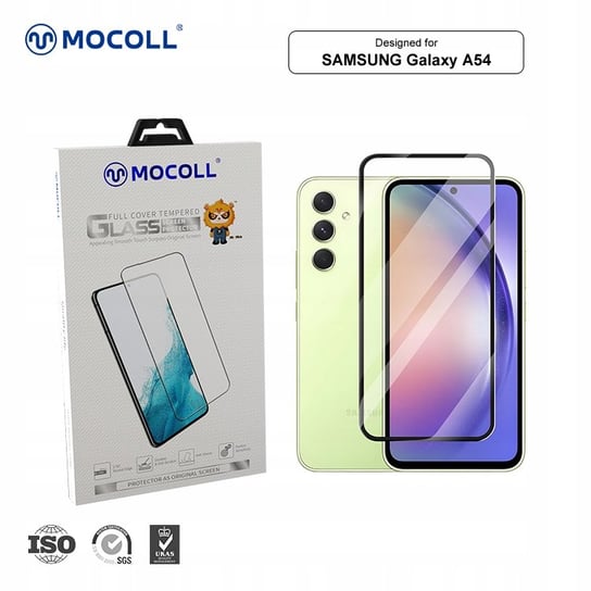 Szkło ochronne MOCOLL 2,5D Full Cover HD czarna ramka Samsung A54 (5G) Mocoll