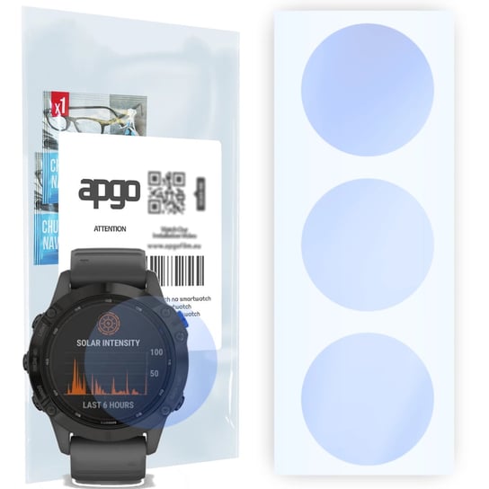 Szkło ochronne na ekran Hybrydowe 9H zamiennik hartowanego do Garmin Fenix 6S Pro Solar - apgo Hybrid Smartwatch Protection Ochrona na ekran... apgo