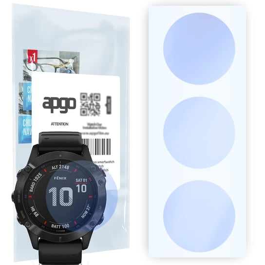 Szkło ochronne na ekran Hybrydowe 9H zamiennik hartowanego do Garmin Fenix 6X Pro Solar - apgo Hybrid Smartwatch Protection Ochrona na ekran... apgo