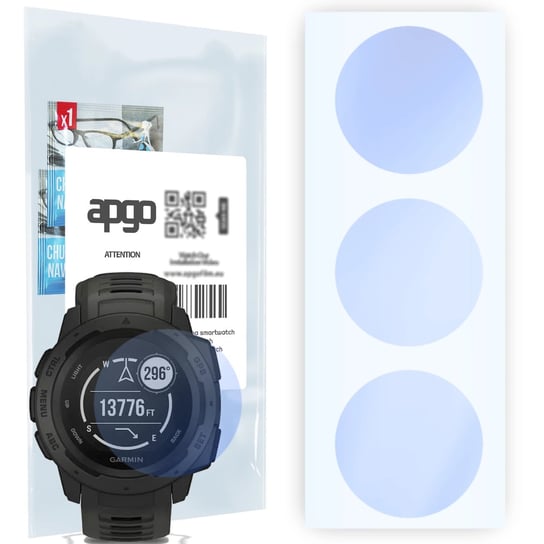 Szkło ochronne na ekran Hybrydowe 9H zamiennik hartowanego do Garmin Instinct - apgo Hybrid Smartwatch Protection Ochrona na ekran smartwatcha apgo