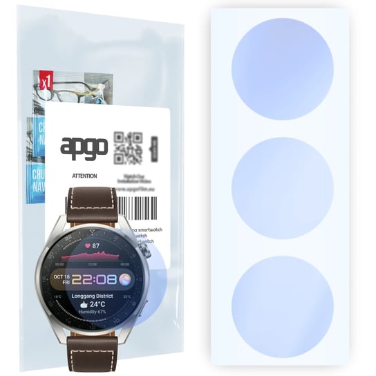 Szkło ochronne na ekran Hybrydowe 9H zamiennik hartowanego do Huawei Watch 3 Pro Classic - apgo Hybrid Smartwatch Protection Ochrona na ekran... apgo