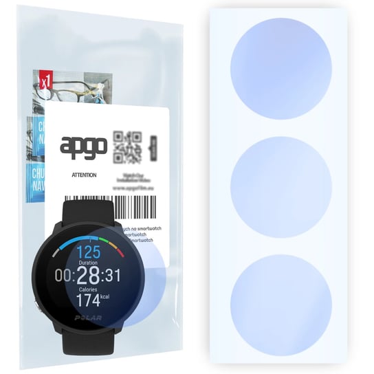 Szkło ochronne na ekran Hybrydowe 9H zamiennik hartowanego do Polar Electro Unite  - apgo Hybrid Smartwatch Protection Ochrona na ekran smartwatcha apgo