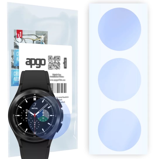 Szkło ochronne na ekran Hybrydowe 9H zamiennik hartowanego do Samsung Galaxy Watch4 Classic 42mm - apgo Hybrid Smartwatch Protection Ochrona na... apgo