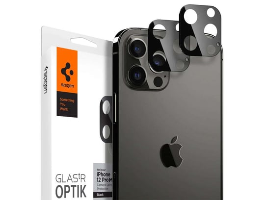 Szkło Spigen Optik.TR Camera Lens do Apple iPhone 12 Pro Max 6.7 Black Spigen