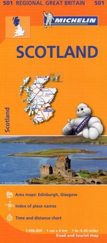 Szkocja. Mapa 1:400 000 Michelin Travel Publications