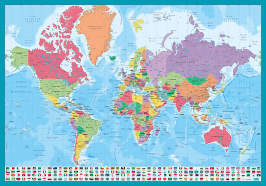 SZKOŁA MAPPA DEL MONDO GO Inna marka