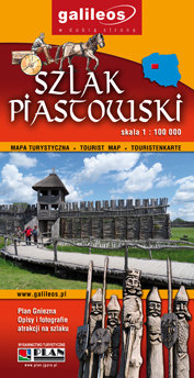 Szlak Piastowski. Mapa turystyczna 1: 100 000 Studio Wydawnicze Plan