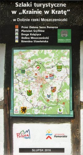 Szlaki turystyczne w Krainie w Kratę w Dolinie rzeki Moszczeniczki. Mapa 1:50 000 / 1:20 000 Opracowanie zbiorowe
