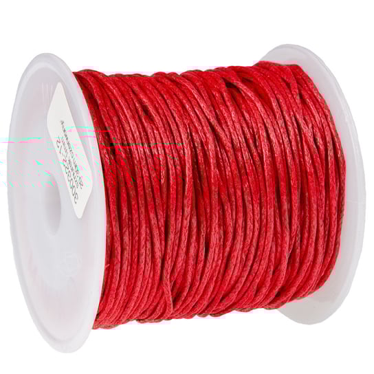 SZNUREK bawełniany woskowany 1mm czerwony 20-30m Inna marka